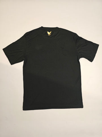 Mens Black Polyester Running Athletic Shirt