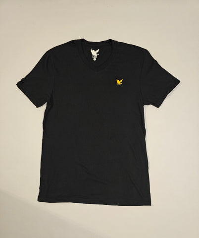 Mens V-neck Embroidered Lion shirt